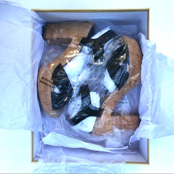 Michael Kors cork strappy heals - Picture 3 of 9